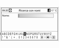 Navigazione 83 Inserire la città desiderata utilizzando la funzione di controllo ortografico, vedere "Inserimento di un indirizzo utilizzando la funzione di controllo ortografico", sopra.