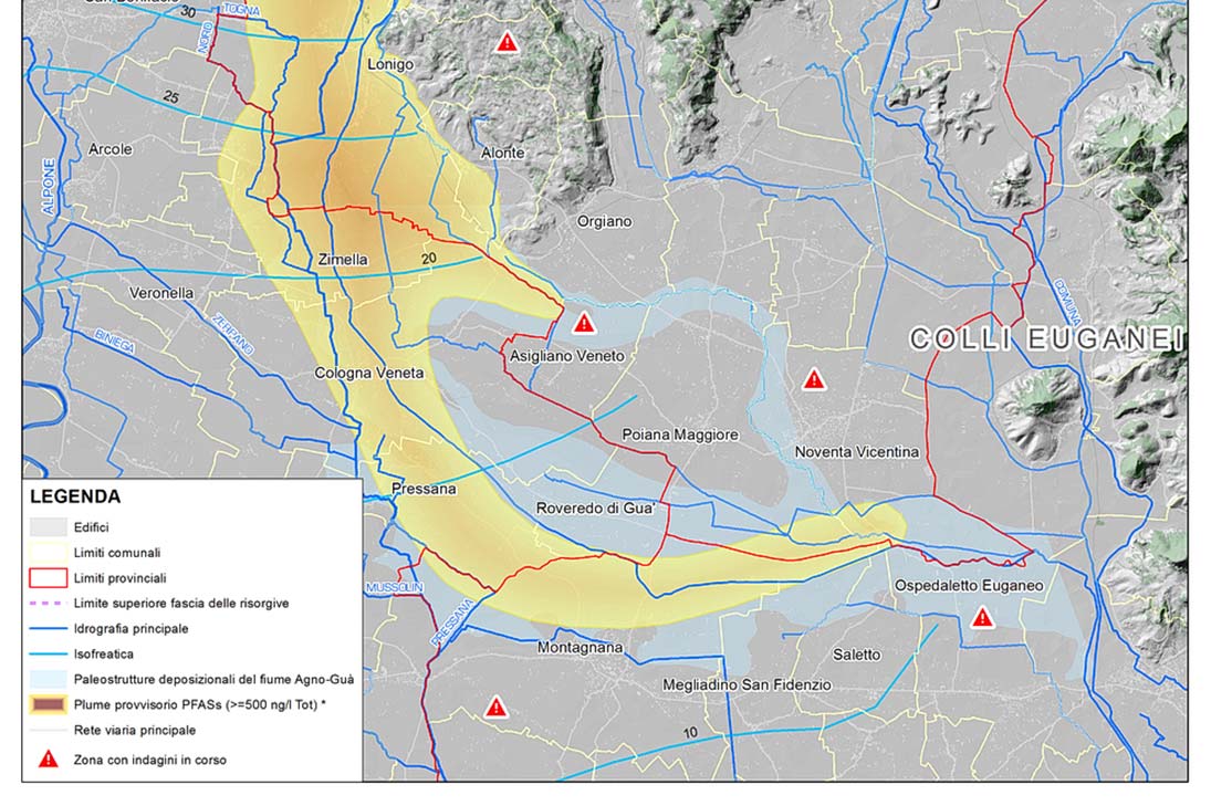 Pagina 5 di 15 Figura1: Delimitazione dell inquinamento delle acque sotterranee aggiornata a marzo 2016.