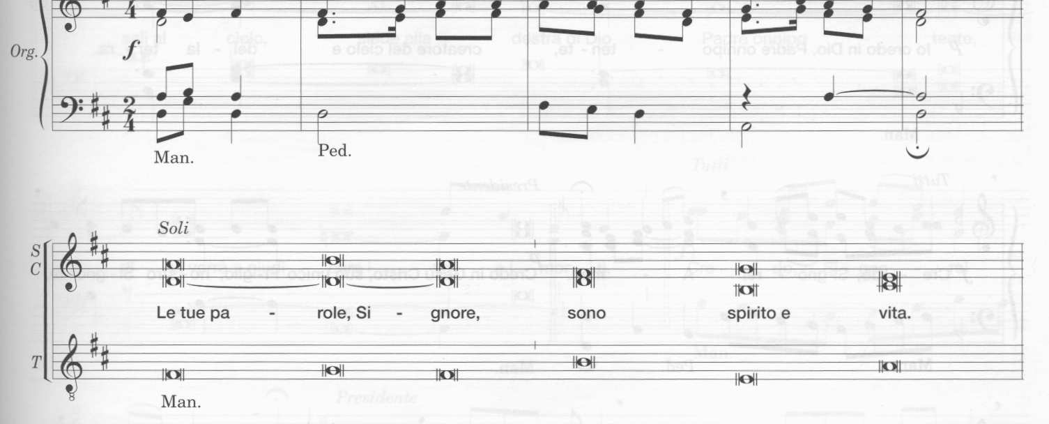 23) Canto al Vangelo in Quaresima (4): Lode a te, o Cristo (Rossi) TT: Lode a te, o Cristo, re di eterna gloria (BIS a 4 voci eventuali) C+S: Le tue parole,