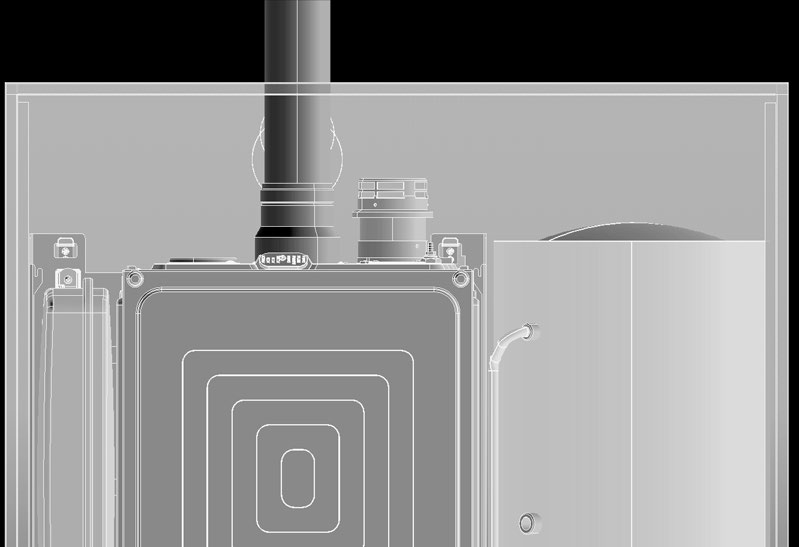 Sistema solare ad incasso Residenziale Accessori sistema scarico fumi sdoppiato Ø 80 mm Per tutte le configurazioni fumisteria fare riferimento all ultima versione della norma UNI-CIG 7129, al D.P.R. 412/93 e al D.