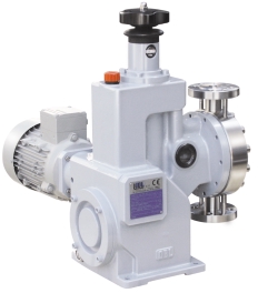 SINGLE HYDRAULIC DIAPHRAGM METERING PUMPS SISTEMI DI REGOLAZIONE CONTROL SYSTEMS Manuale: - Manopola con numeri in sequenza da 1 a 100.