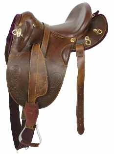 Stock Saddles 1102020 Codale modello Australiana in cuoio.
