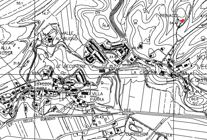 Scheda n. 04 I Renacci Ubicazione: I fabbricati sono inseriti, dal Piano Strutturale vigente del Comune di Collesalvetti nel Sottosistema Rurale con funzione rurale di protezione ambientale, U.T.O.E.