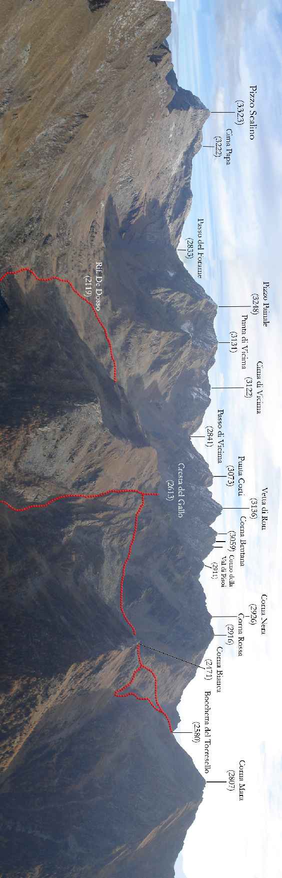 La Val di Togno e tracciati del gennaio