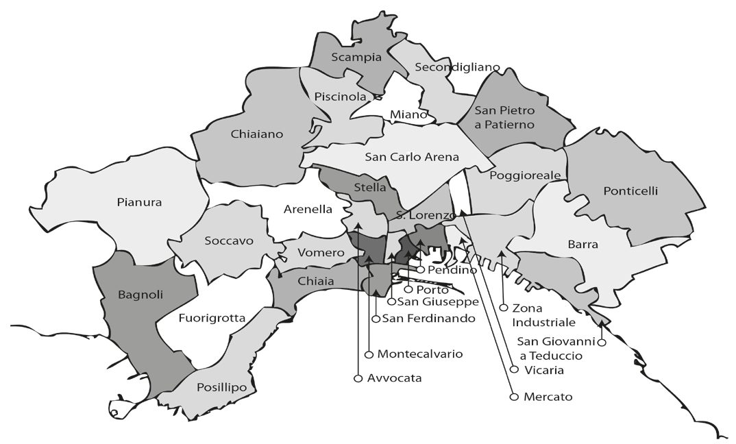 Gli ultimi sessant anni: La città si «trasforma» e si «allarga» 1951-1971: forte crescita demografica, enorme il livello di densità urbana (raggiunge il 1.226.594 abitanti, 10.