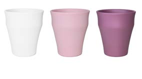 Vasi e Vetro Caspò in ceramica con foglie 3 pezzi assortiti Vasi per orchidea bianchi, lilla e malva / bianchi, rosa e malva - 8 pezzi 550065 h. 15.5 x d. 13/14 cm 19.50 523747 19.