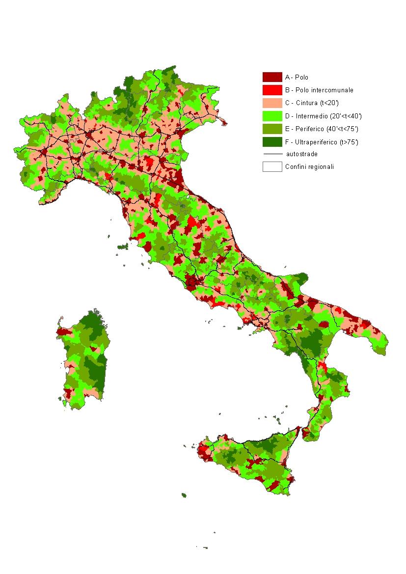 Italia Classificazione del territorio Fonte: elaborazione UVAL-UVER-ISTAT