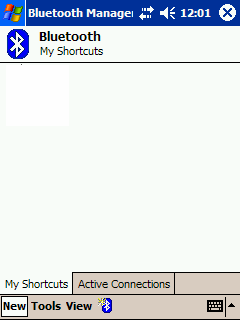 4.4.2-1 Connessione con PDA (Palmare): Il ricevitore mini-bluetooth GPS supporta il Bluetooth Serial Port Profile V1.1, e lavora con qualsiasi dispositivo Bluetooth abilitato con Serial Port Profile.