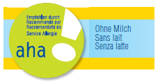 2.1.2. Prodotti senza latte I requisiti per i prodotti senza latte contrassegnati dal marchio di qualità aha! sono 20 volte più rigorosi rispetto alle norme di legge (vedere punto 1.5.3.).