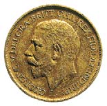GRAN BRETAGNA GIORGIO V (1911-1935) Zecca di Londra 5 Pounds, 1911 Oro g 39,90 917 36 inv. 605 D/ GEORGIVS V DEI GRA : BRITT : OMN : REX FID : DEF : IND : IMP : Testa barbata a s.