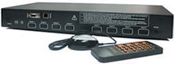 LKV-342 Video Matrix 4x2 HDMI Matrice 4x2 HDMI comando a infrarossi La matrice supporta tutte le sorgenti video: Blue-Ray - HD - DVD - Ricevitore satellite - Consolle Video giochi ecc.