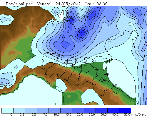 Preavviso e controllo degli eventi di piena In Oggi: passato: