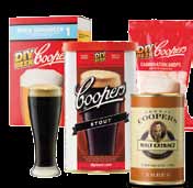 STOUT EXTRA BEER (20 Litri) Caratteristiche: birra di colore marrone scuro, schiuma persistente e cremosa con una miscela di aromi al caffè e cioccolato. 1,7 kg Malto Stout Coopers (Art.
