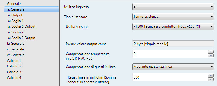 3.2.2.5 Compensazione di guasti in linea Mediante resistenza linea Resist. linea in milliohm [Somma condut. in andata e ritorno] Opzioni: 0...500...10.