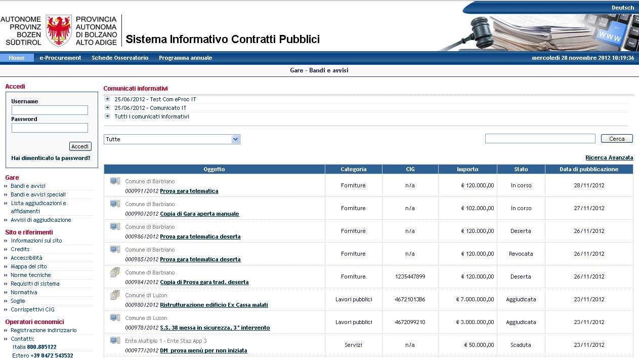 1. INTRODUZIONE Scopo del presente manuale è di fornire una guida per la creazione di una gara telematica negoziata utilizzando il portale "Sistema Informativo Contratti Pubblici" della Provincia