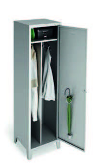 SPU Armadietto spogliatoio a un posto con suddivisione abiti sporchi/puliti. 1 door locker cabinet with dirty/clean compartment. CM.