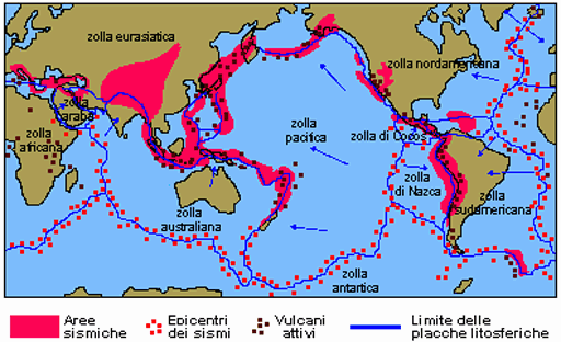 Nel 1940 Hugo Benjoff tracciò la posizione dei sismi profondi ai margini dell'oceano Pacifico.