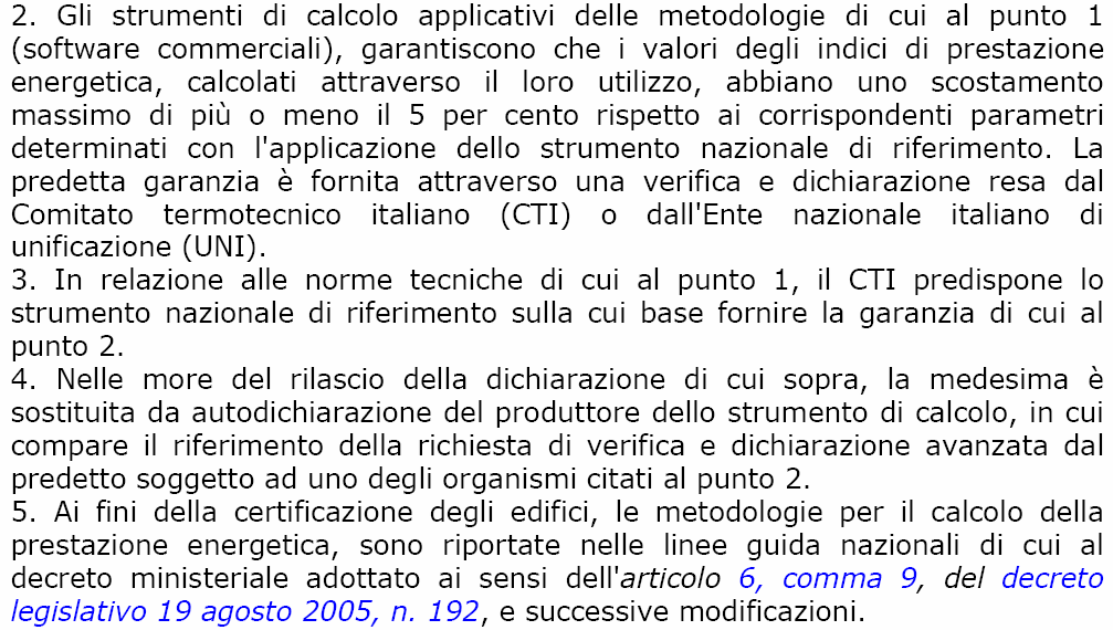 Certificazione energetica: norme e