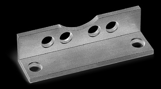 > Cilindri Serie QP - QPR CATALOGO > Release 8.7 Ancoraggio a cerniera maschio Mod. L Materiale: Alluminio La fornitura comprende: N cerniera N 4 viti Mod.