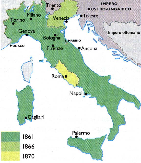 La terza dominazione austriaca (1849-1866) 1859: II guerra d Indipendenza: Francia e Piemonte contro l Austria la Lombardia, la Toscana, l Italia padana