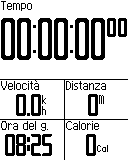 Inizio di una corsa Prima di poter registrare la cronologia, è necessario acquisire il segnale satellitare (pagina 6). 1. Tenere premuto MENU per visualizzare la pagina Timer. 2.