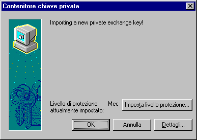 Cliccare su "Avanti" ("Next") Nella finestra successiva cliccare su "Fine" ("Finish") - Apparirà una finestra come la seguente, sulla quale