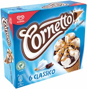 [SOTTOCOSTO] DAL 02 ALL 11 FEBBRAIO CORNETTO ALGIDA CLASSICO gr 450 2,89 al kg 6,42 CROCCOLE FINDUS CONF.