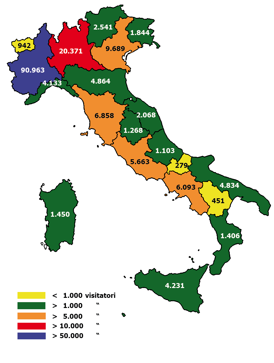 Grafico 3 - TURISTI ITALIANI PER
