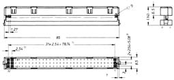 09. 19 Serie 120 tipo B (femmina) Adatti per applicazioni a cavo piatto, a 64 poli disposti su due file A+B. Performance level 3.