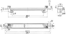 09. 20 ACCESSORI DIN 41612 Calotta di protezione per connettori serie 100 tipo C-D-E R 100000064 100 000 064 1 Adattatore per pannello frontale N POSTI R 100000065 100 000 065 1 10 Adattatore per