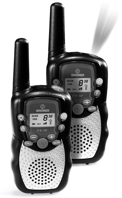 PMR FX-10 Radio ricetrasmittente PMR 446 a 8 canali con funzione