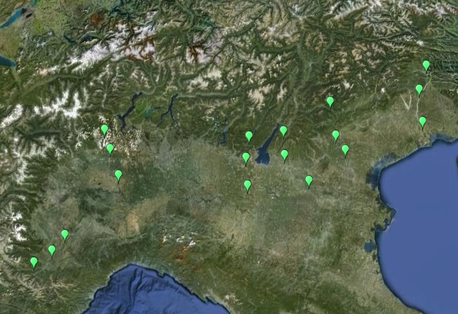 CASI DI STUDIO Tagliamento Sesia Chiese Adige Brenta Stura di Demonte Fonte: Google Earth 6 fiumi alpini italiani: 3