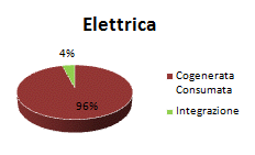 Esempio 4 Settore Alimentare Profili di produzione cogenerazione E.E. cogenerata: 41.