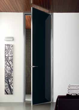Mitika 32 33 BATTENTE HINGED DOOR MITIKA_ ALLUMINIO / VETRO La porta battente permette di progettare pareti divisorie dove la classicità dell apertura si unisce alla modernità della realizzazione,