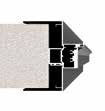 Dinamika 60 61 BATTENTE HINGED DOOR 02. IN PARTE NASCOSTO Partly concealed Applicazione stipite in un vano tradizionale con falso telaio.