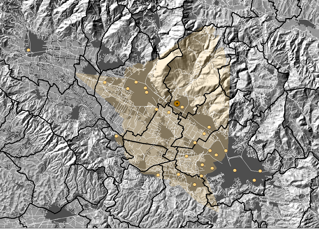 La distribuzione degli insediamenti commerciali nell area metropolitana Pistoia Prato Firenze