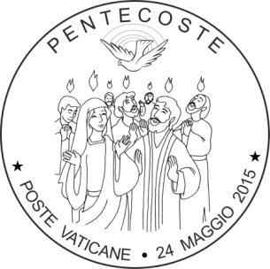 Comunicato 24/2015 del 7 maggio 2015 Annullo postale speciale in occasione della solennità della Pentecoste (24 maggio 2015) In occasione della solennità della Pentecoste, le Poste Vaticane porranno