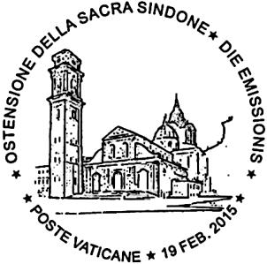 Comunicato 7/2015 del 30 gennaio 2015 Annullo postale speciale in occasione dell emissione della serie filatelica Ostensione della Sacra Sindone (19 febbraio 2015) In occasione dell emissione della