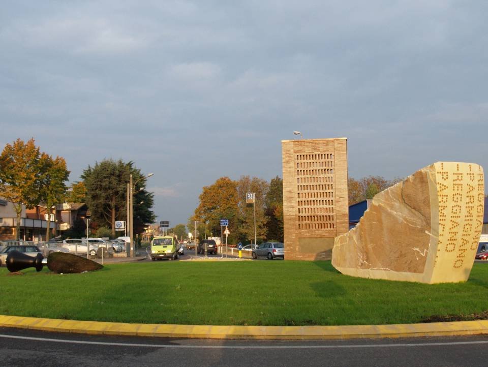 Rotatoria di Barco di Bibbiano Unico monumento al