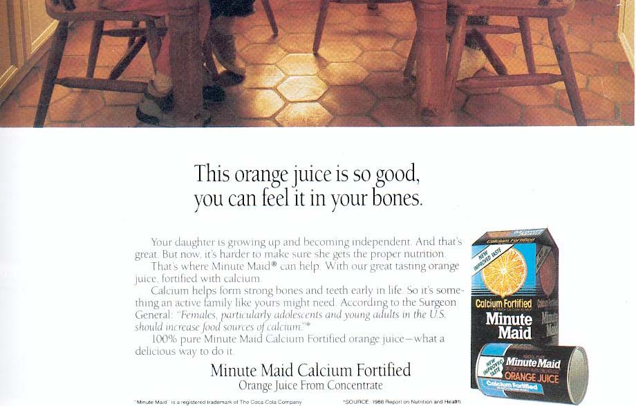 Minute Maid è un marchio che la Coca- Cola utilizza negli U.S.A.