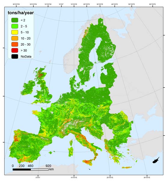Programmazione 2007-2013 Stato del suolo in Europa Rapporto del JRC - EEA L'ambiente in Europa Stato e