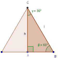 I triangoli e il teorema di Pitagora (UbiLearning) - 8 Triangoli rettangoli con angoli acuti particolari La soluzione di triangoli rettangoli particolari è possibile conoscendo solo uno dei suoi lati.