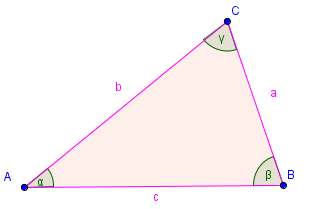 Caratteristiche In un triangolo possiamo individuare: 1. Tre vertici (A; B;C) 2. Tre lati (a; b; c) 3.