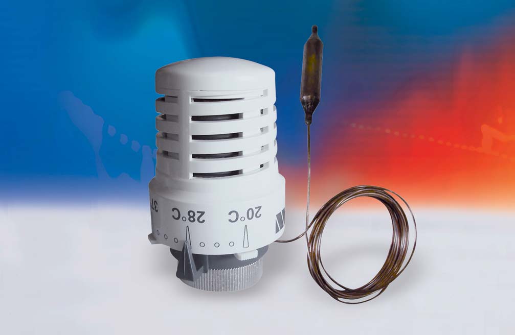 Attuatore termostatico con sonda remota Serie SD Caratteristiche principali - Utilizzato per : Impianti a pannelli