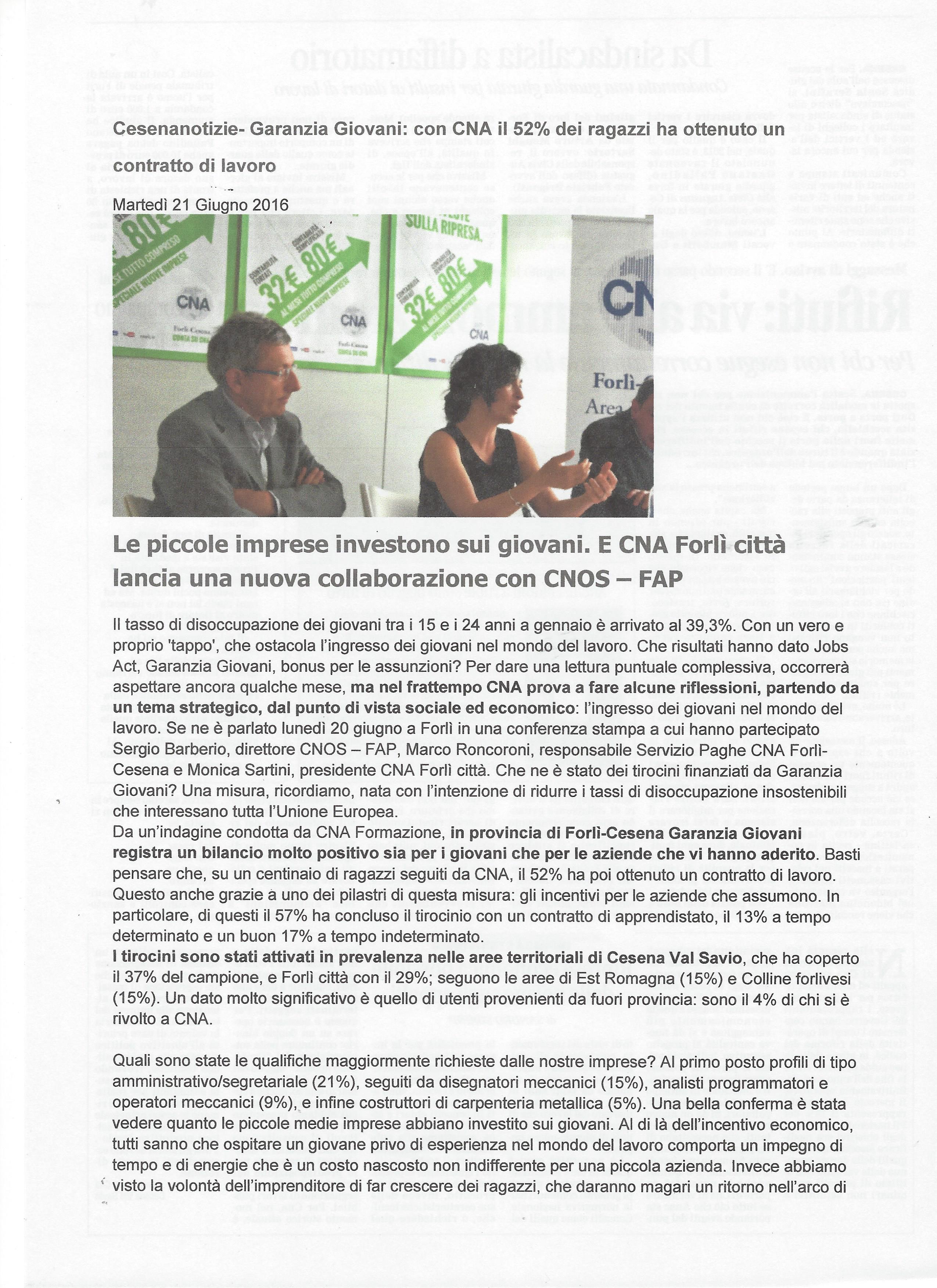 Del 21-06-2016 Estratto da pagina Cesenanotizie-