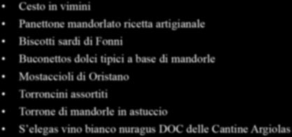 artigianale Biscotti sardi di Fonni Buconettos dolci tipici a base di mandorle Mostaccioli di Oristano