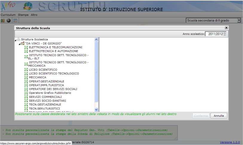 2. Inserire negli appositi spazi Nome utente e password forniti dalla Segreteria e cliccare su Accedi. Si apre questa finestra: 1. Cliccare qui 2.