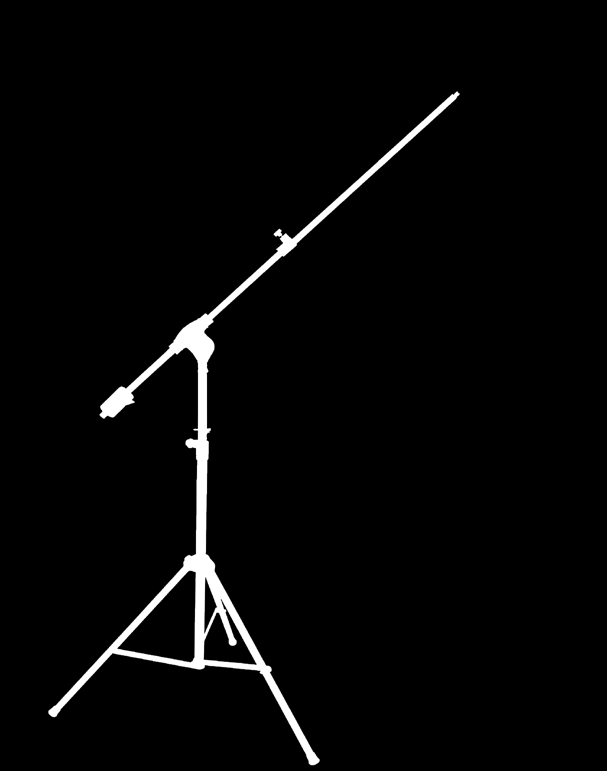or M16x1 thread chorus This stand allows for the installation of a microphone on a boom that is extendable up to 2.2 meters from the base s axis, suited for a myriad of situations.