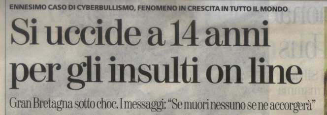 Caso di "bullismo" al femminile in una scuola di Bari Insulti, minacce e brutalità andavano avanti da un mese, poi una telefonata al 112 ha segnalato il pestaggio ai suoi danni (nella stazione