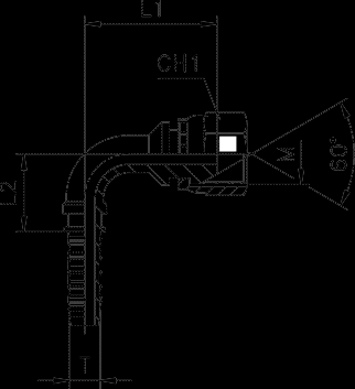 FEMMINA 90 METRICA CONO A 60 FILETTO METRICO CILINDRICO CODICE DN INCH FEMMINA L1 L2 CHIAVE PREZZO T-3/16-F-10X1MET90 5 3/16 10x1 28 21,5 17 T-3/16-F-12X1,5MET90 5 3/16 12x1,5 28 21,5 17